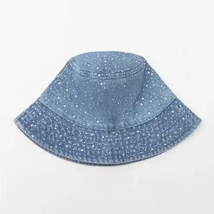 Zara | Accessories | Zara Rhinestone Denim Bucket Hat Nwt  display picture 3